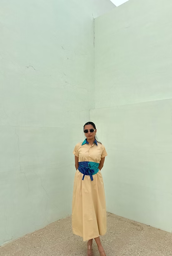 Bandhani Belt Dress