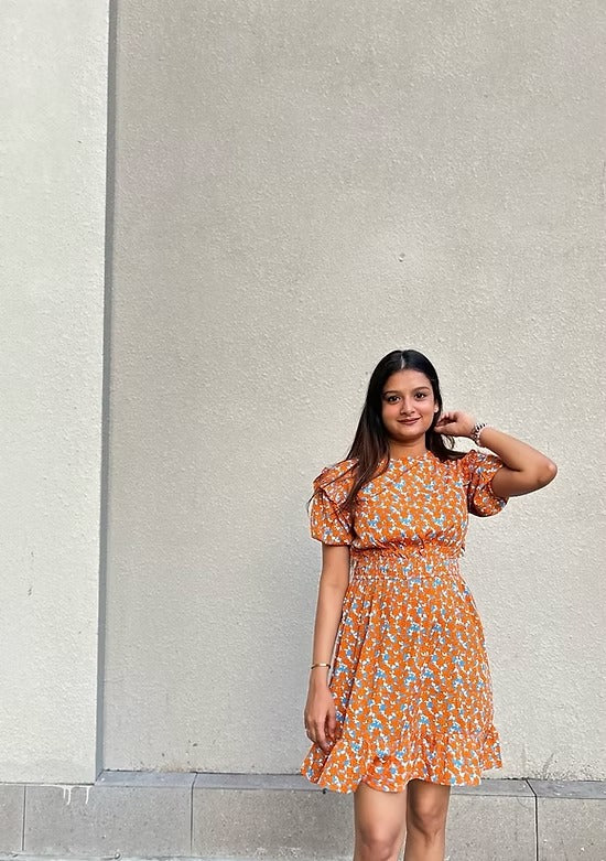 Sunset Blossom Dress