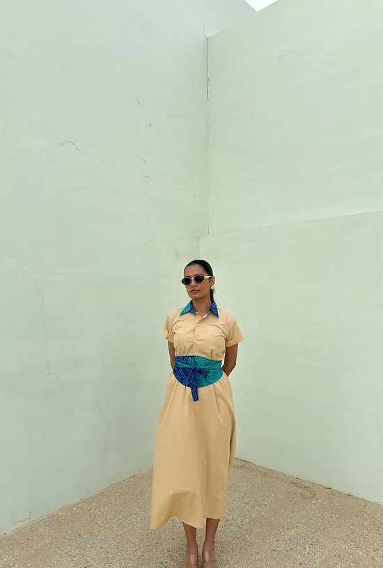Bandhani Belt Dress