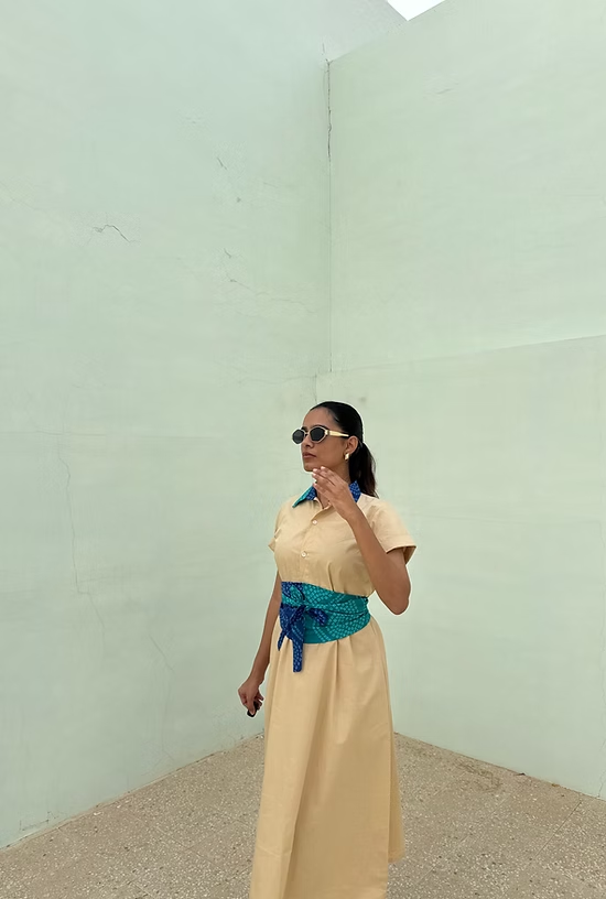 Bandhani Belt Dress