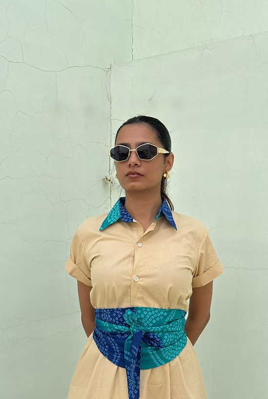 Bandhani Belt Dress